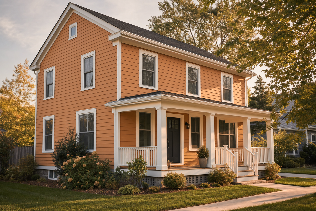 Caramel Toffee by Valspar on exterior