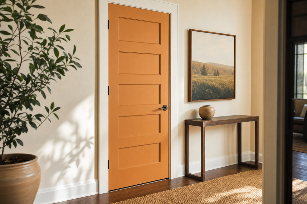 Fancy Suede by Valspar on interior-doors