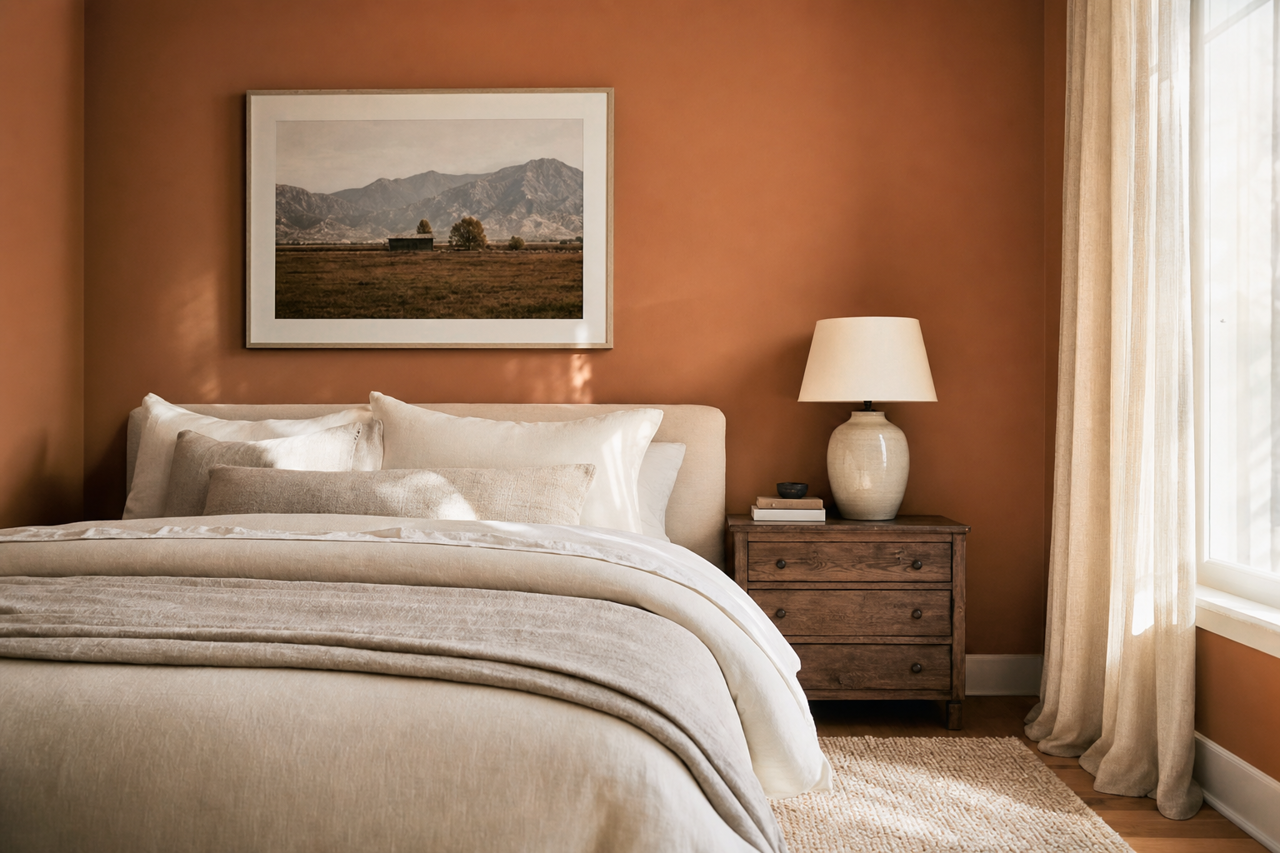 Pale Cordovan by Valspar on interiors