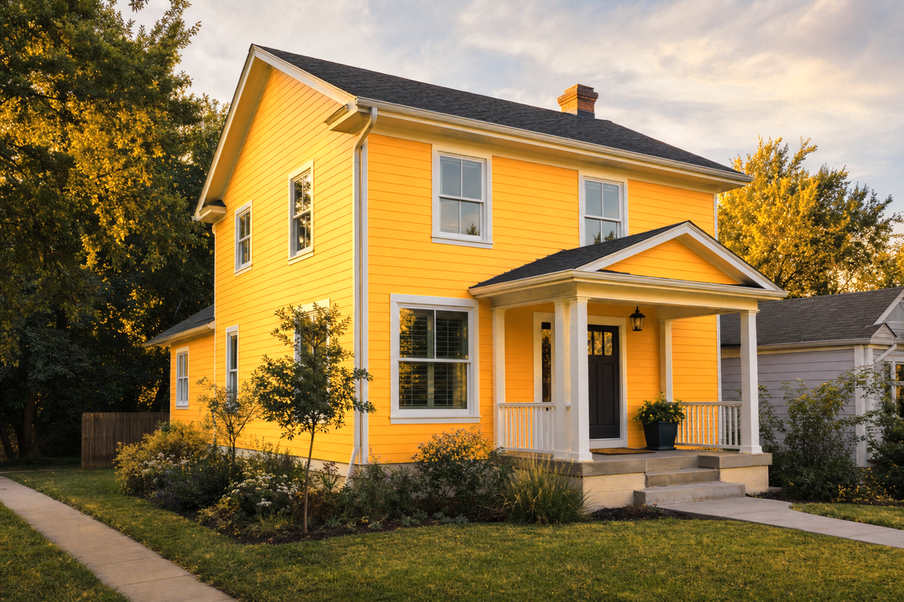 Morning Sunrise by Valspar on exterior