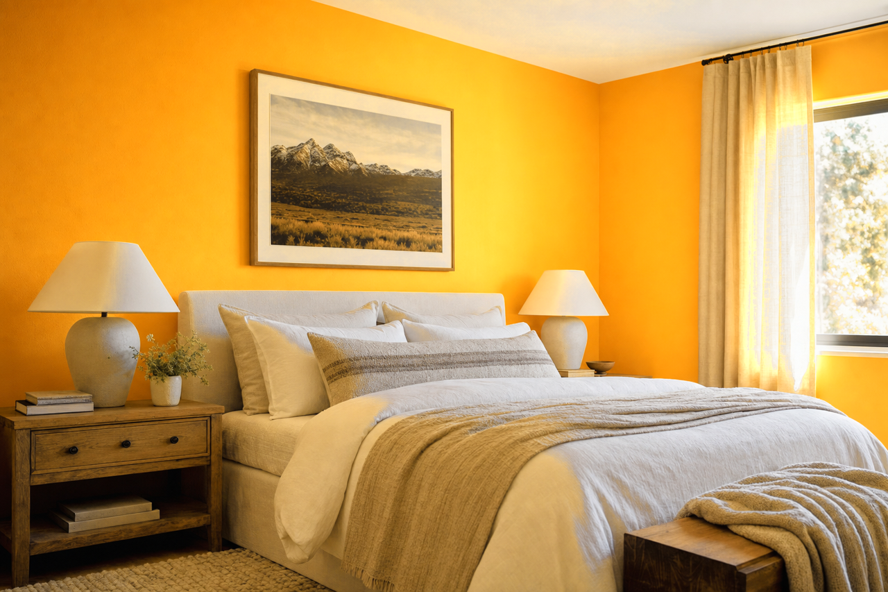 Morning Sunrise by Valspar on interiors