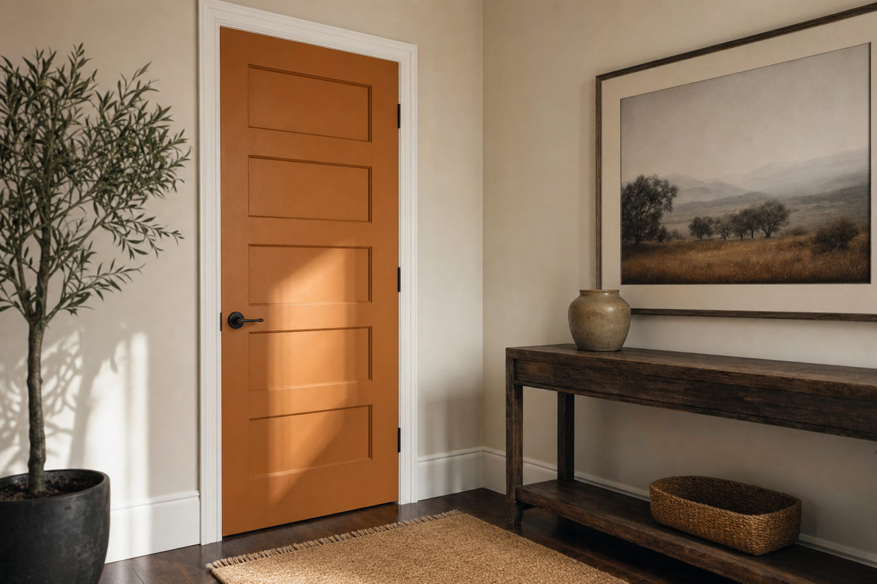 Autumn Surprise by Valspar on interior-doors