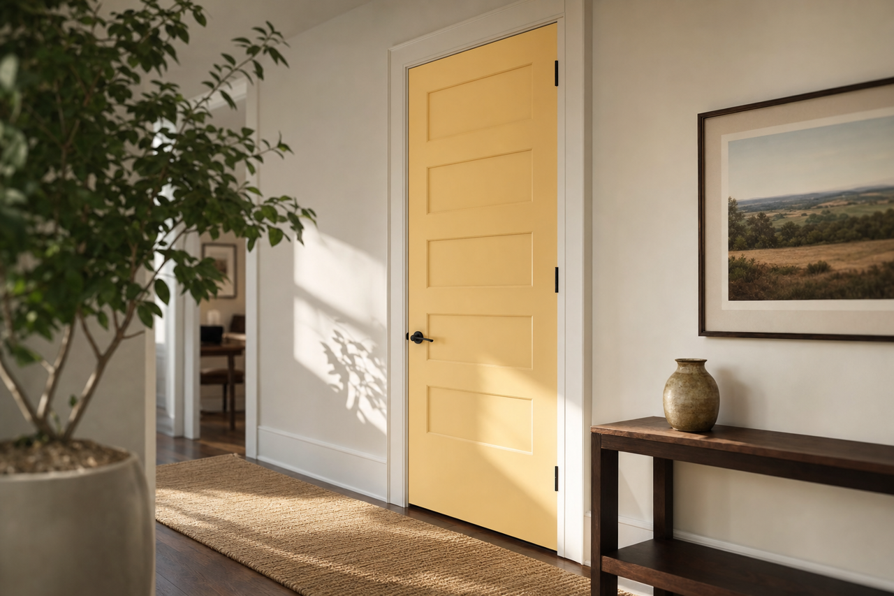 Old world Romance by Benjamin Moore on interior-doors