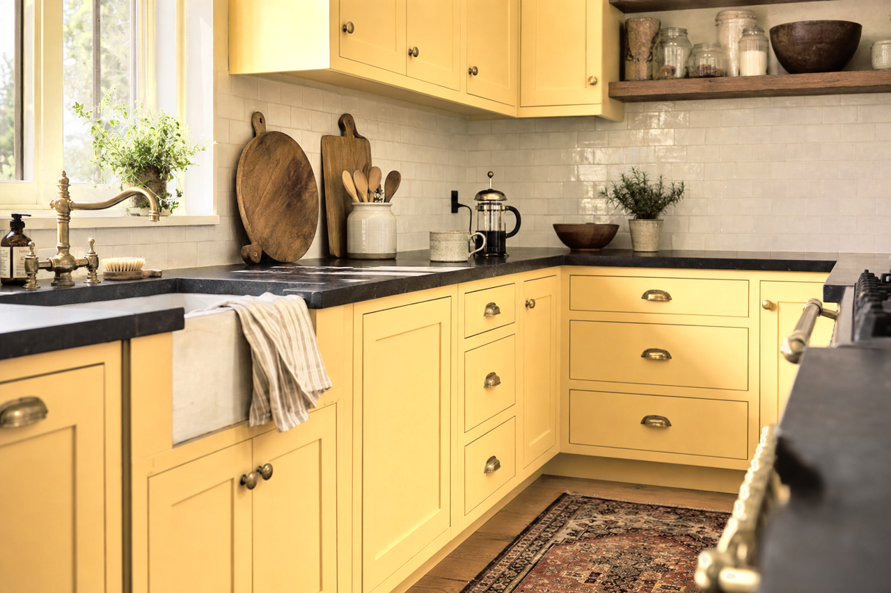 Country by Benjamin Moore on cabinets