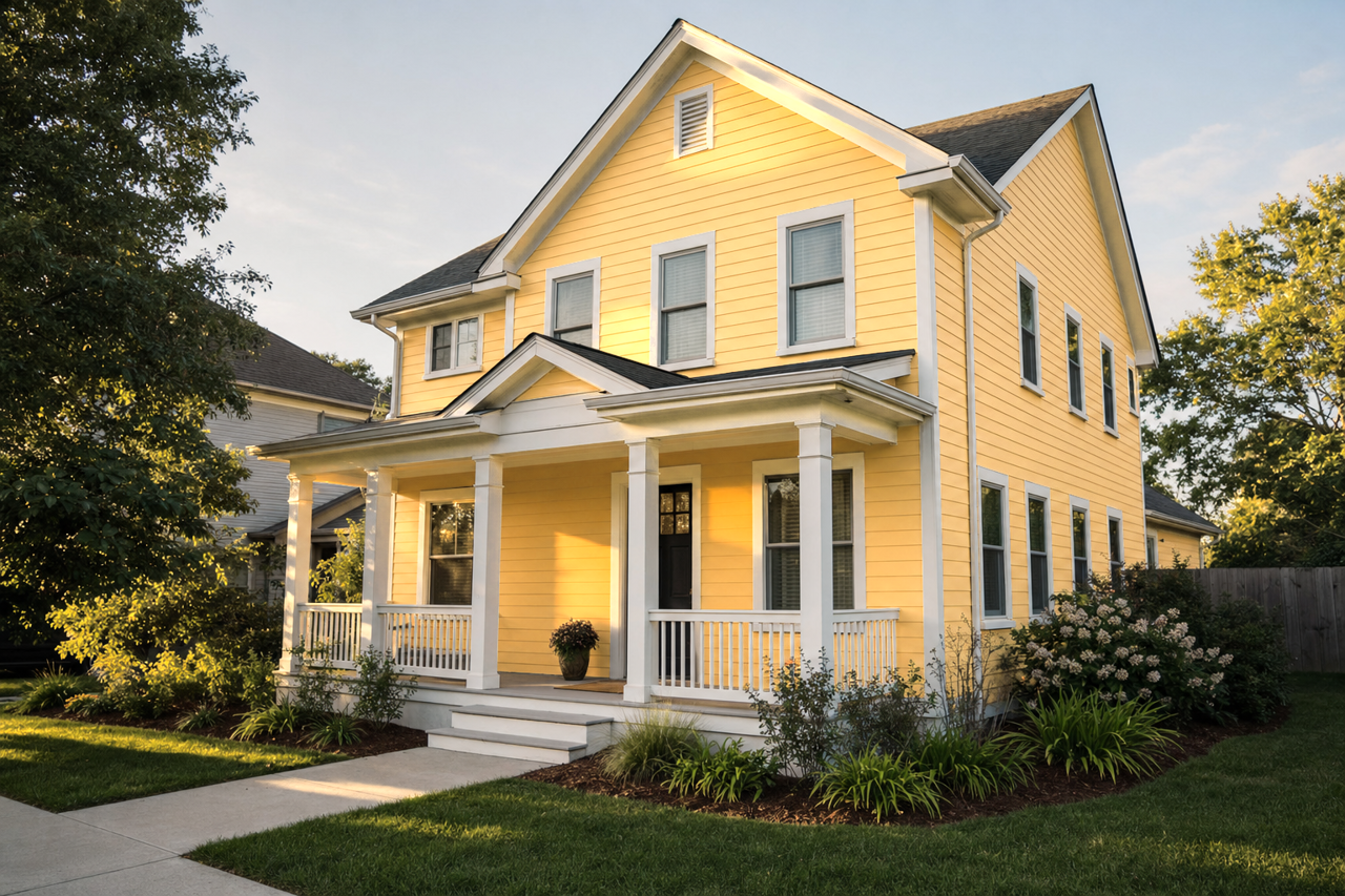Lion Heart by Benjamin Moore on exterior