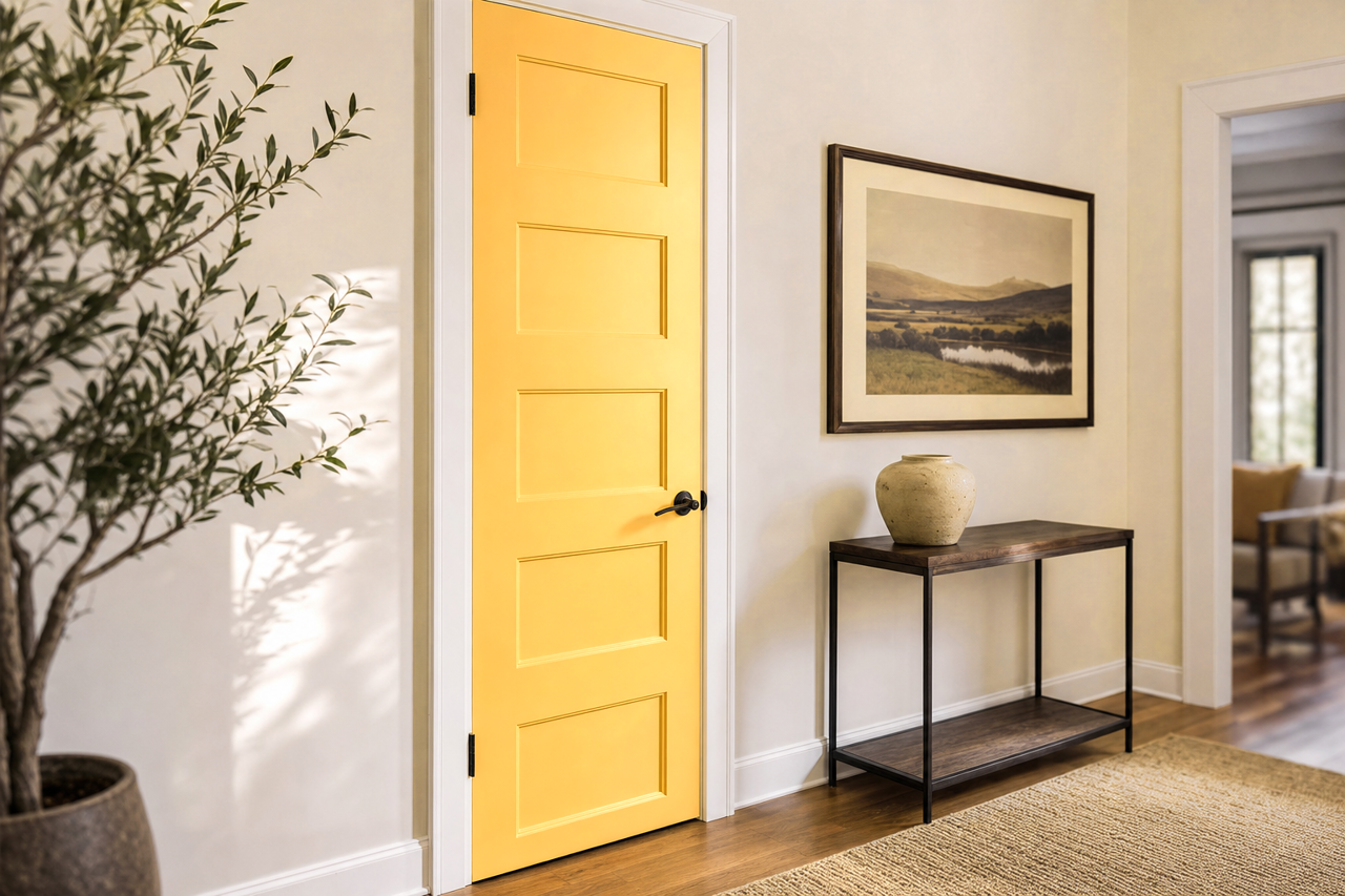 Lion Heart by Benjamin Moore on interior-doors