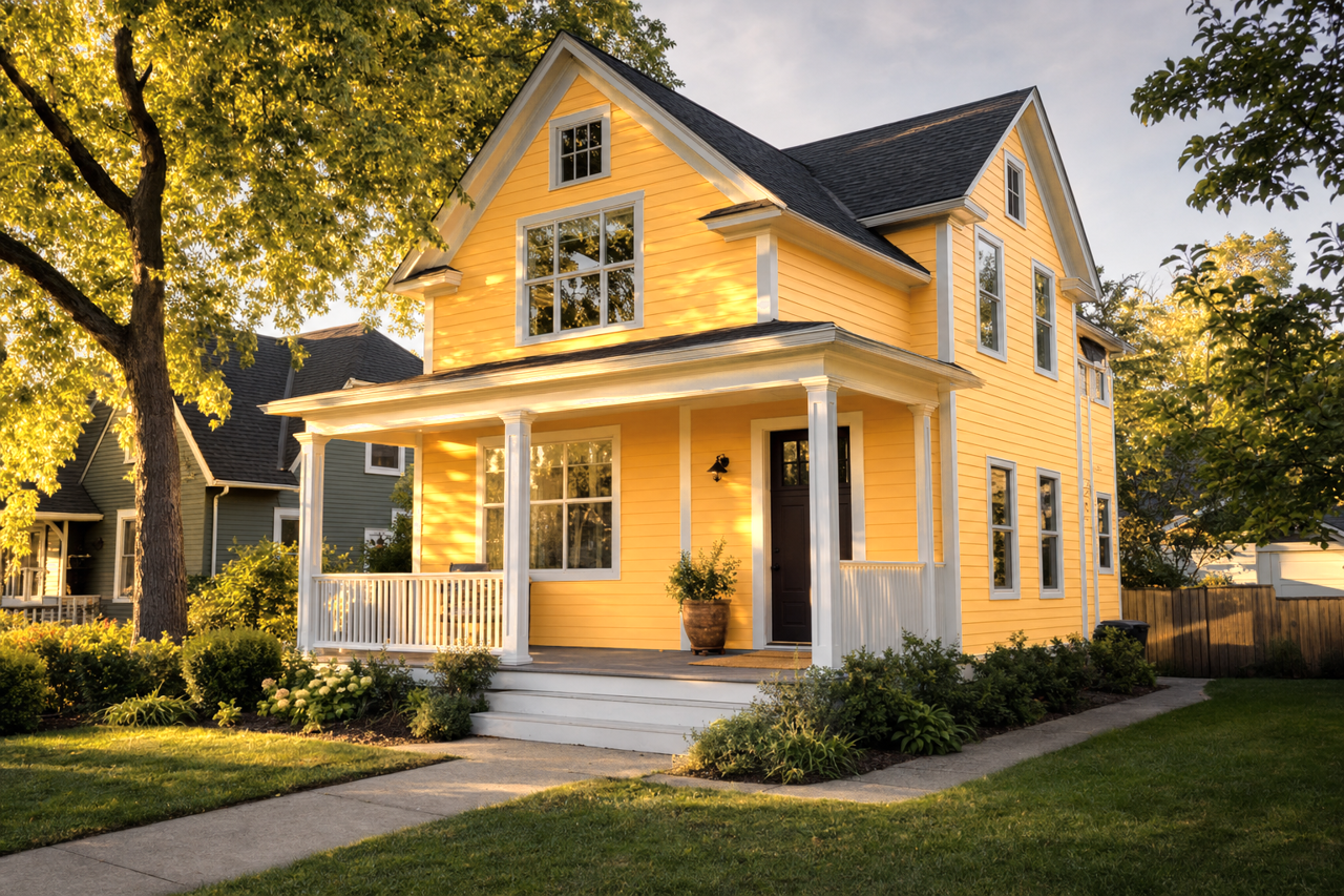 Corn by Benjamin Moore on exterior
