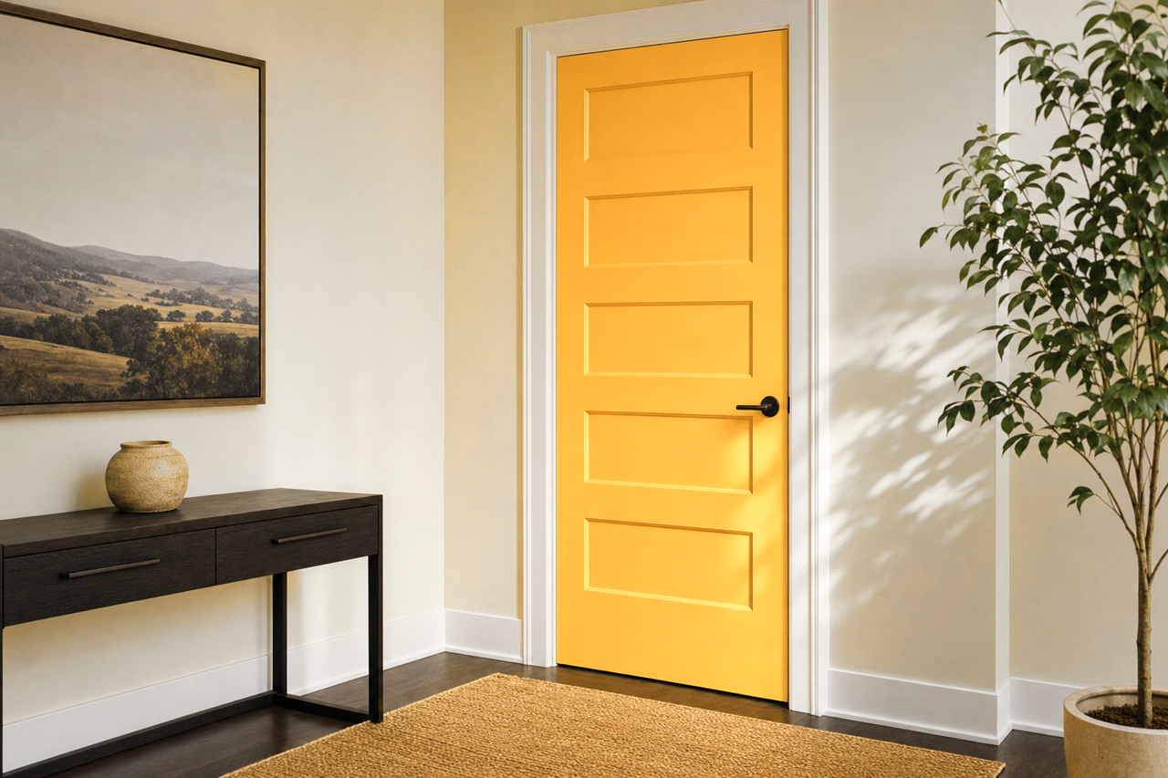 Corn by Benjamin Moore on interior-doors