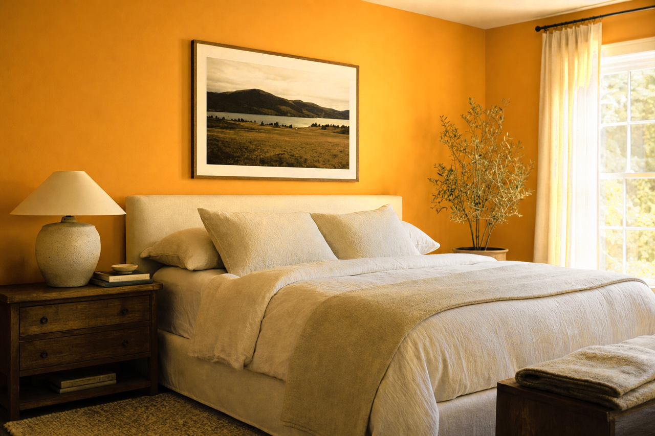 Golden by Benjamin Moore on interiors