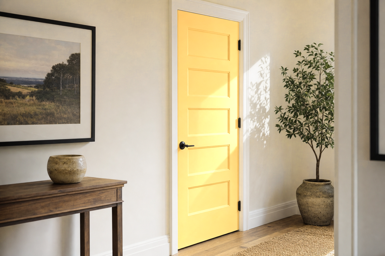 Crowne by Benjamin Moore on interior-doors