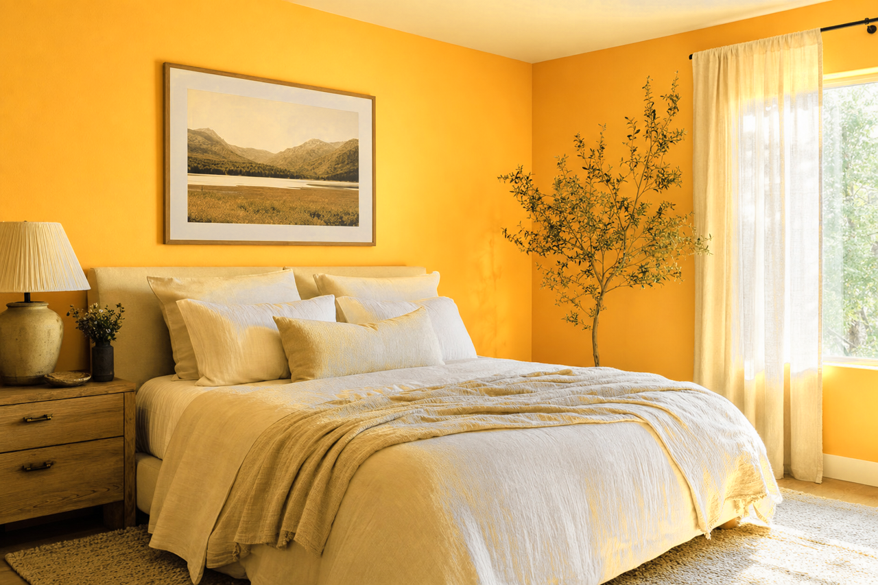 Oxford Gold by Benjamin Moore on interiors