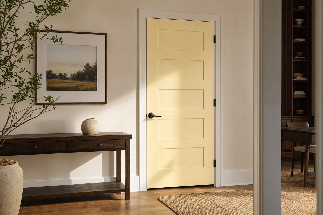 Pernod by Benjamin Moore on interior-doors