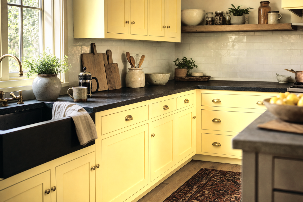 Little by Benjamin Moore on cabinets