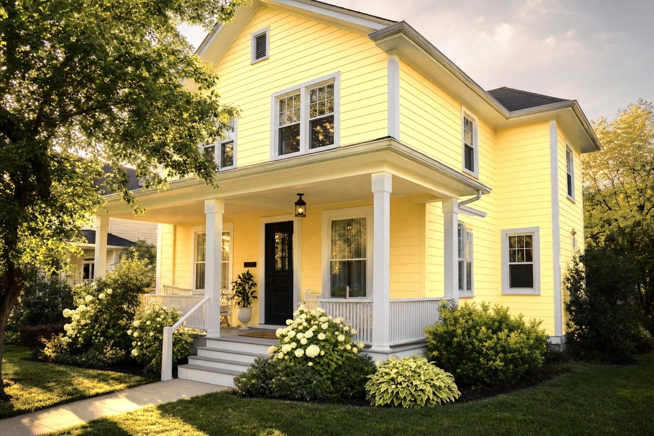 Dalila by Benjamin Moore on exterior