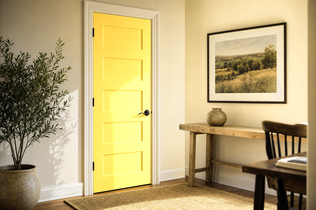 Dalila by Benjamin Moore on interior-doors