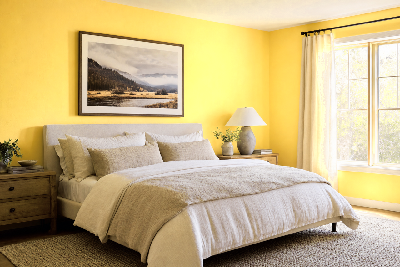 Dalila by Benjamin Moore on interiors