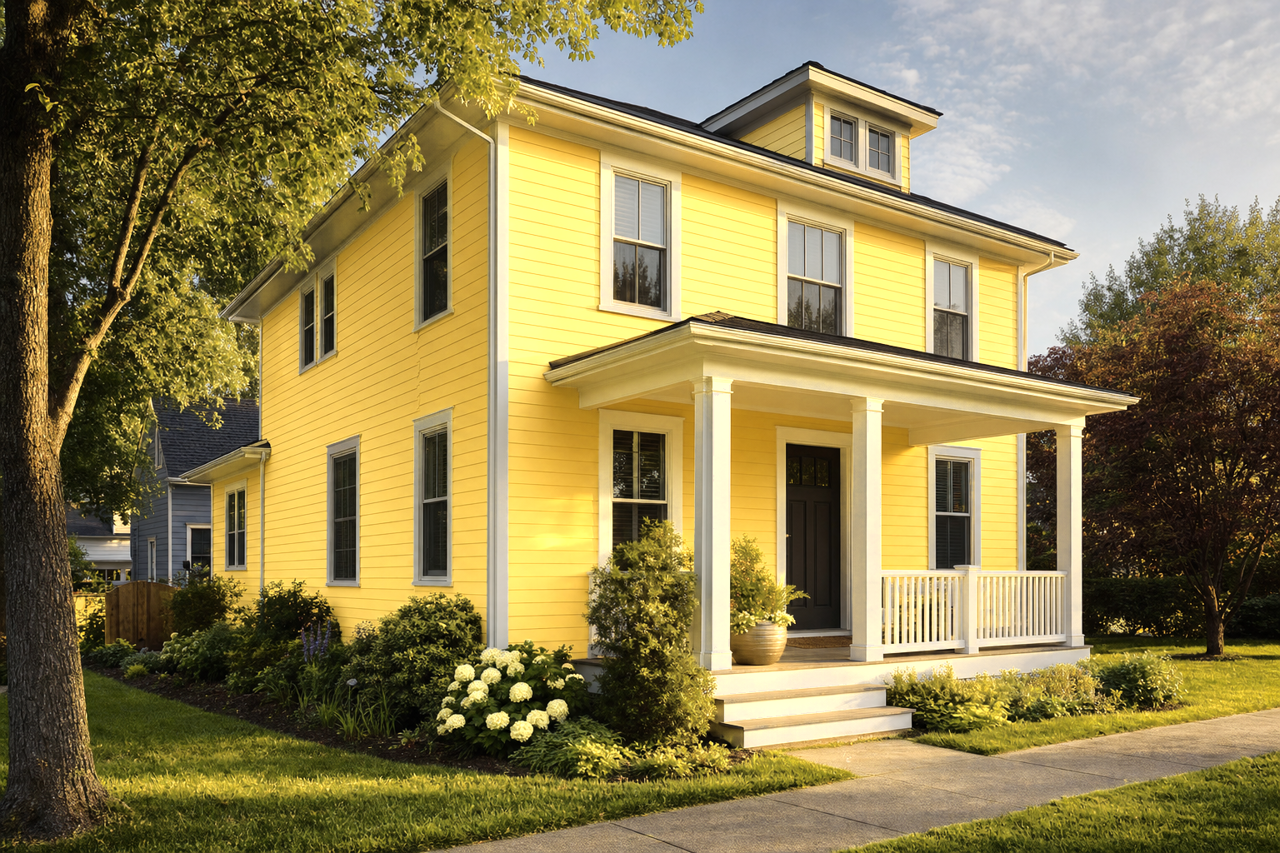 Amarillo by Benjamin Moore on exterior
