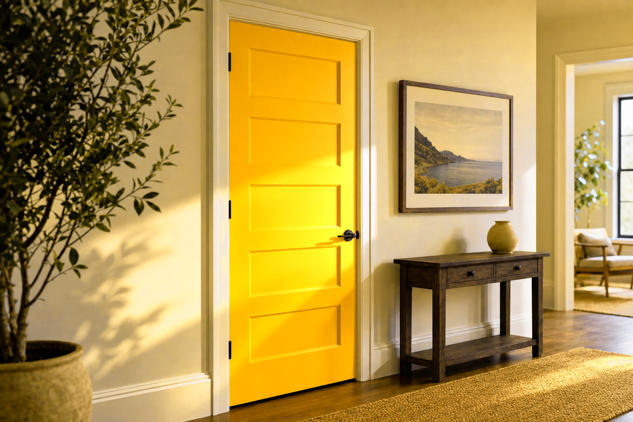 Abstracta by Benjamin Moore on interior-doors