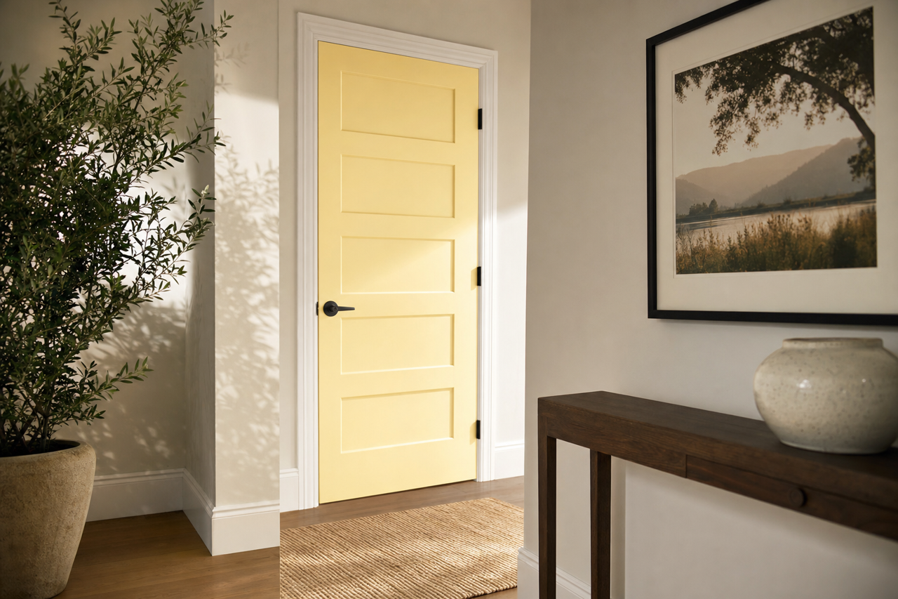 Lightning by Benjamin Moore on interior-doors