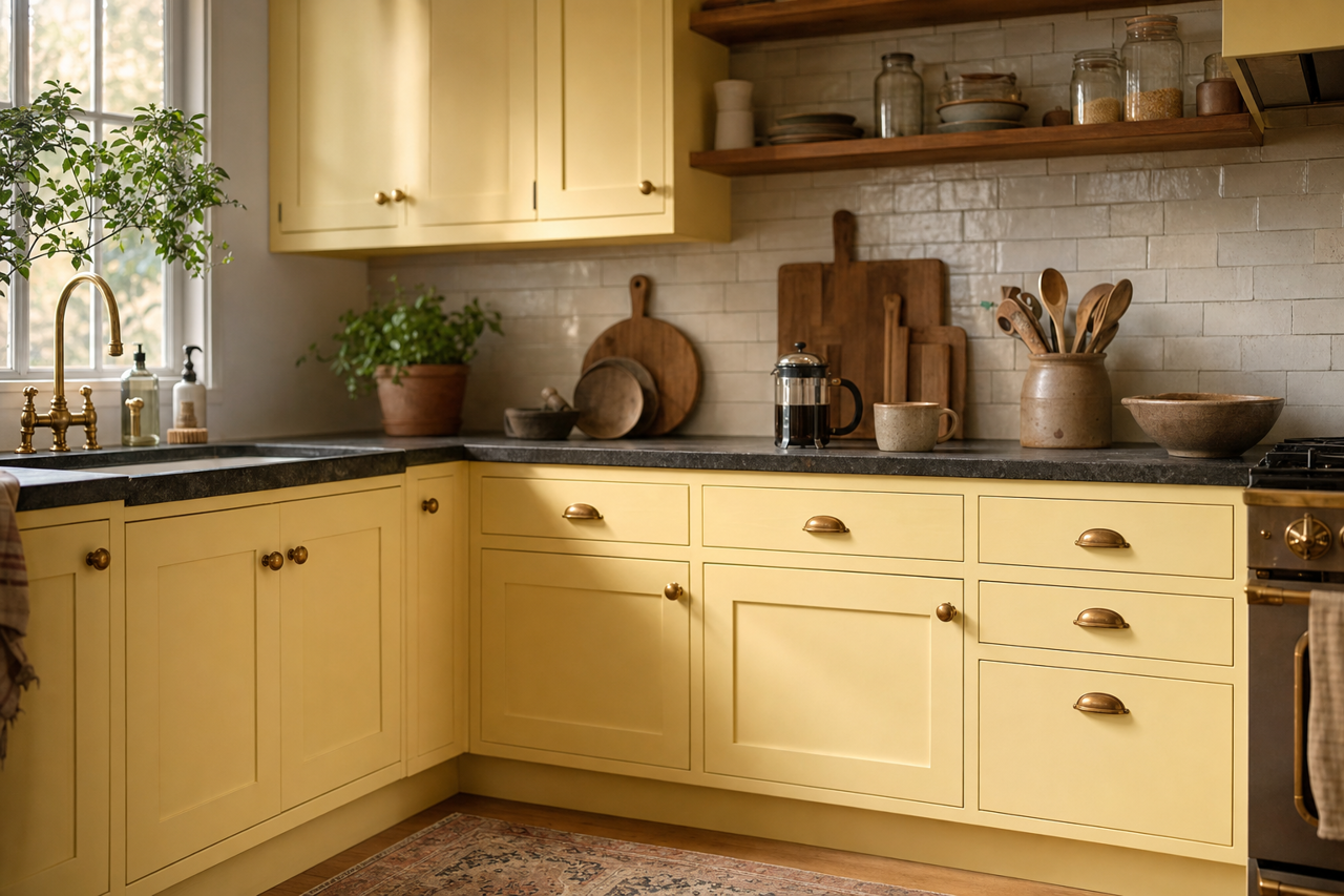 Little by Benjamin Moore on cabinets