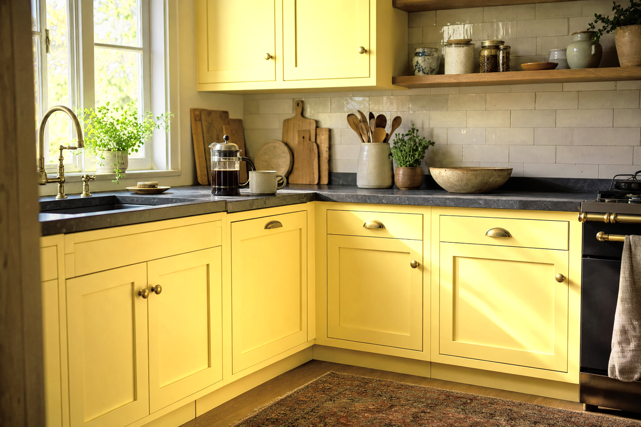 Good by Benjamin Moore on cabinets