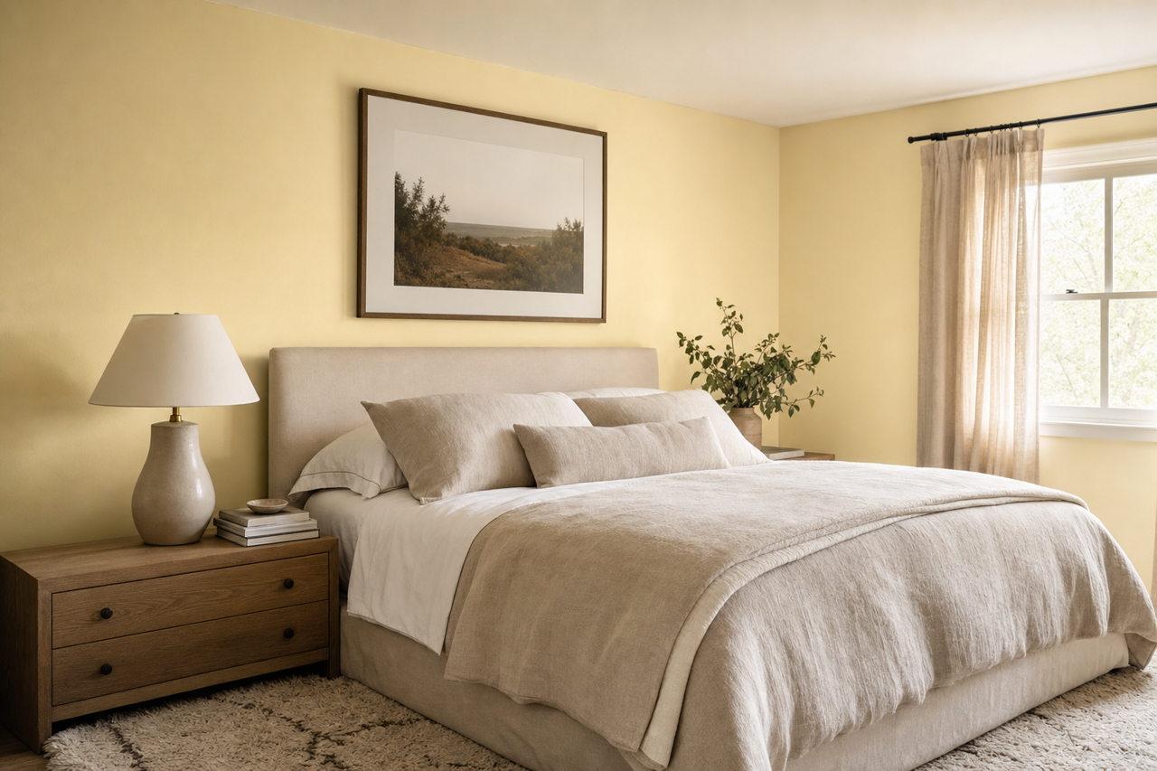 Palm by Benjamin Moore on interiors