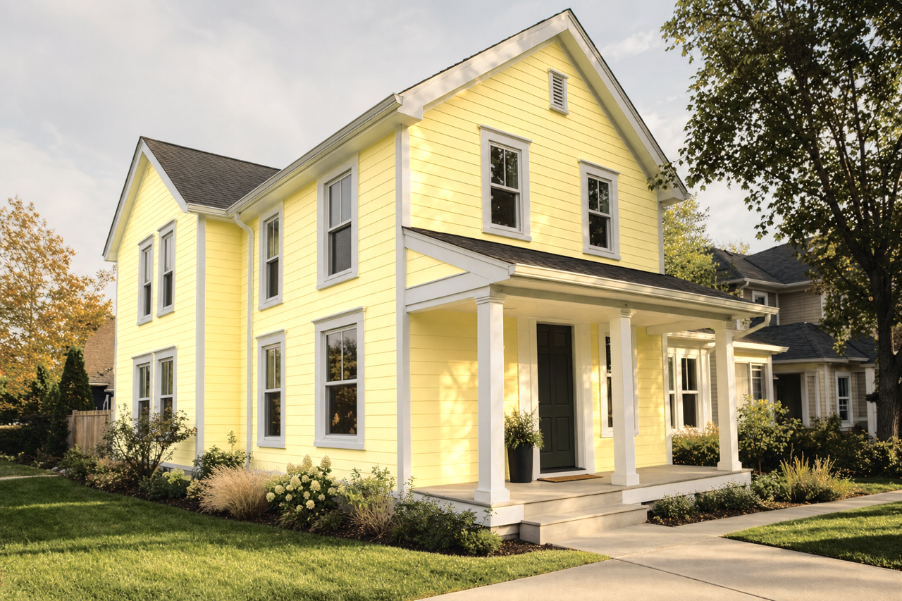 Pineapple Grove by Benjamin Moore on exterior