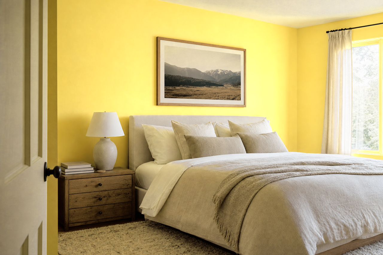 Limon by Benjamin Moore on interiors