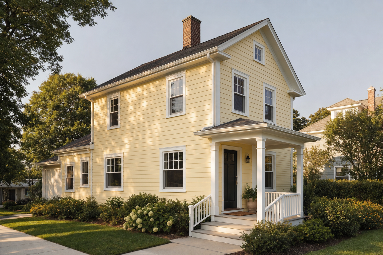 Early by Benjamin Moore on exterior