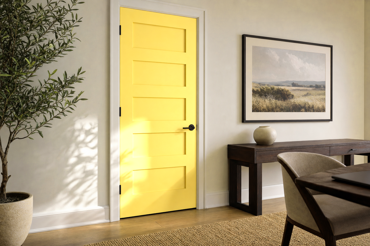 Lightning by Benjamin Moore on interior-doors