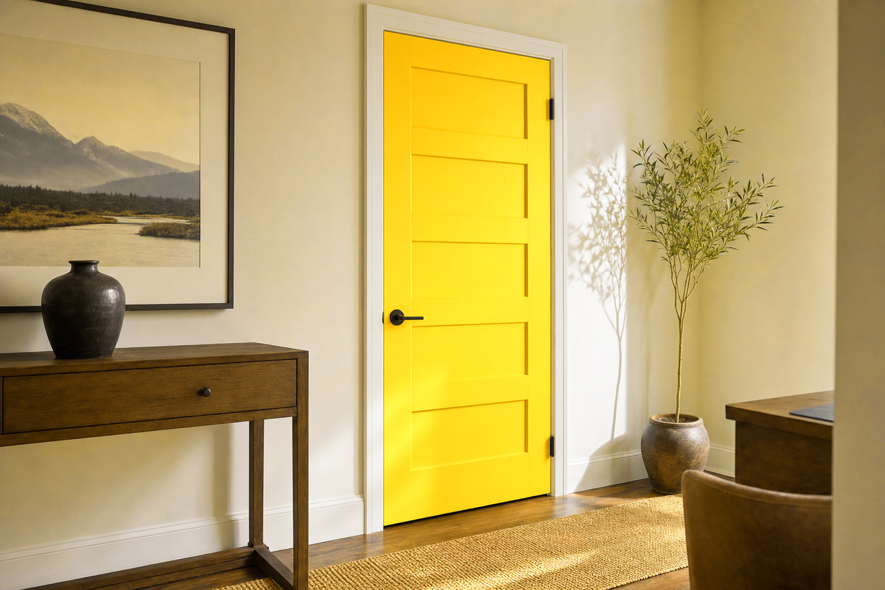 Sunrays by Benjamin Moore on interior-doors