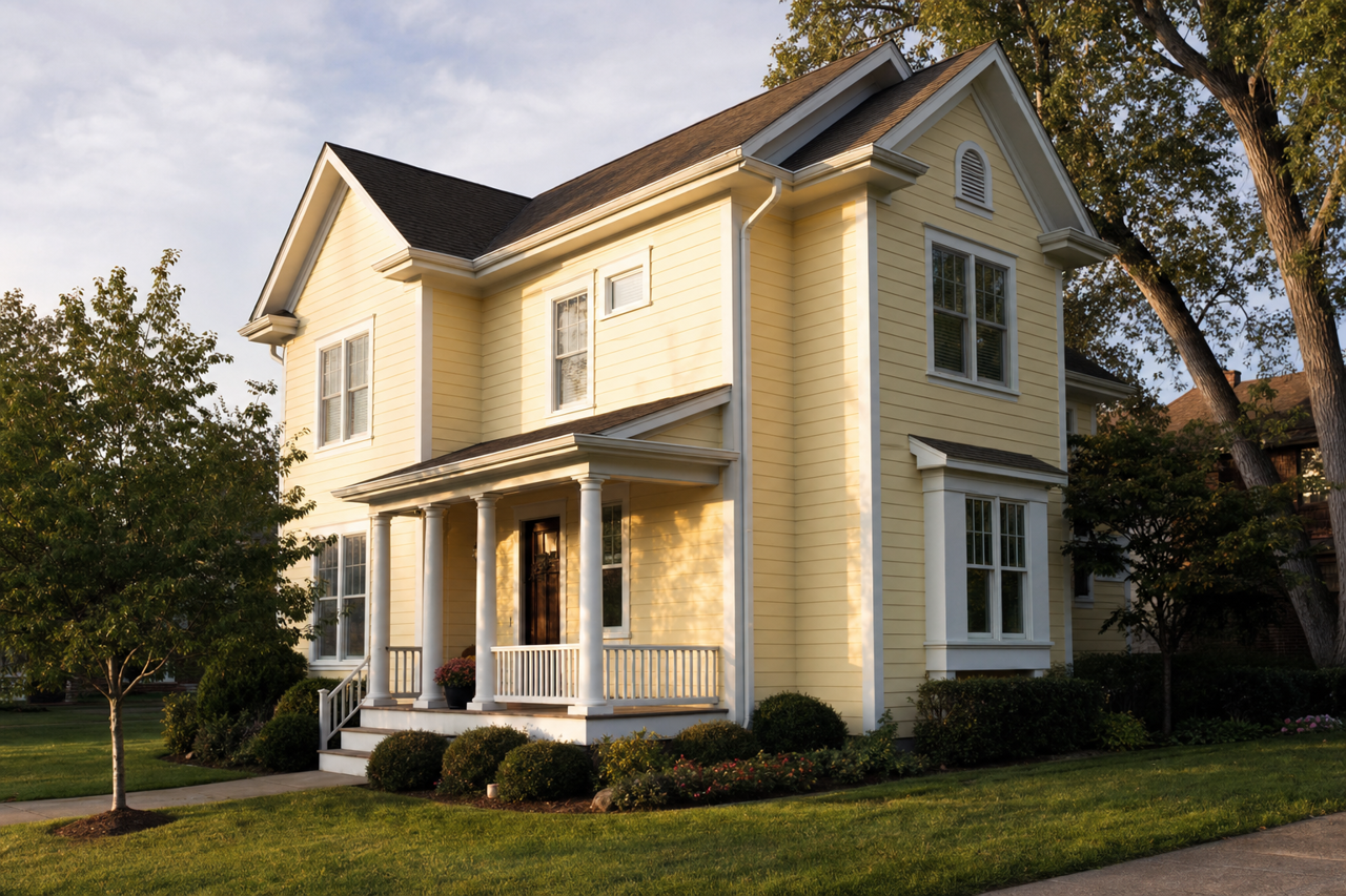 Winter by Benjamin Moore on exterior