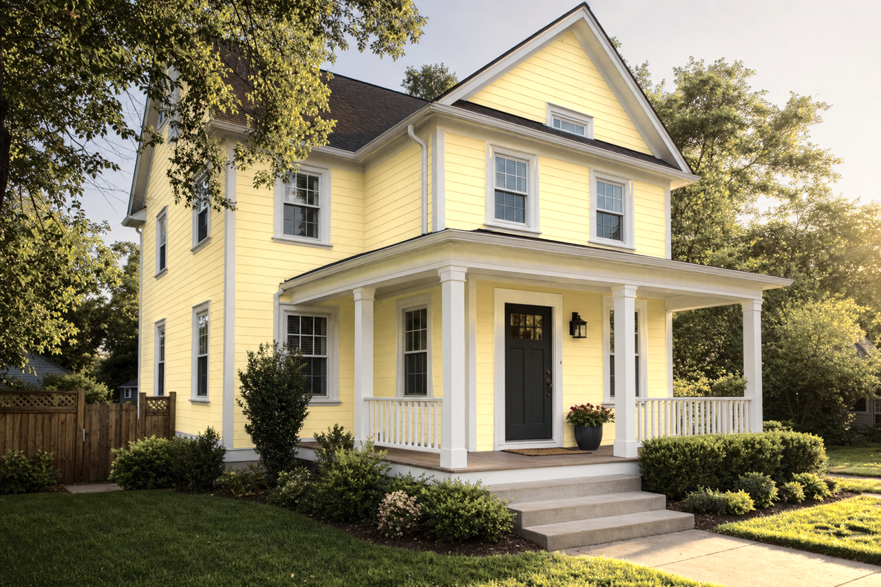 Sunshine by Benjamin Moore on exterior