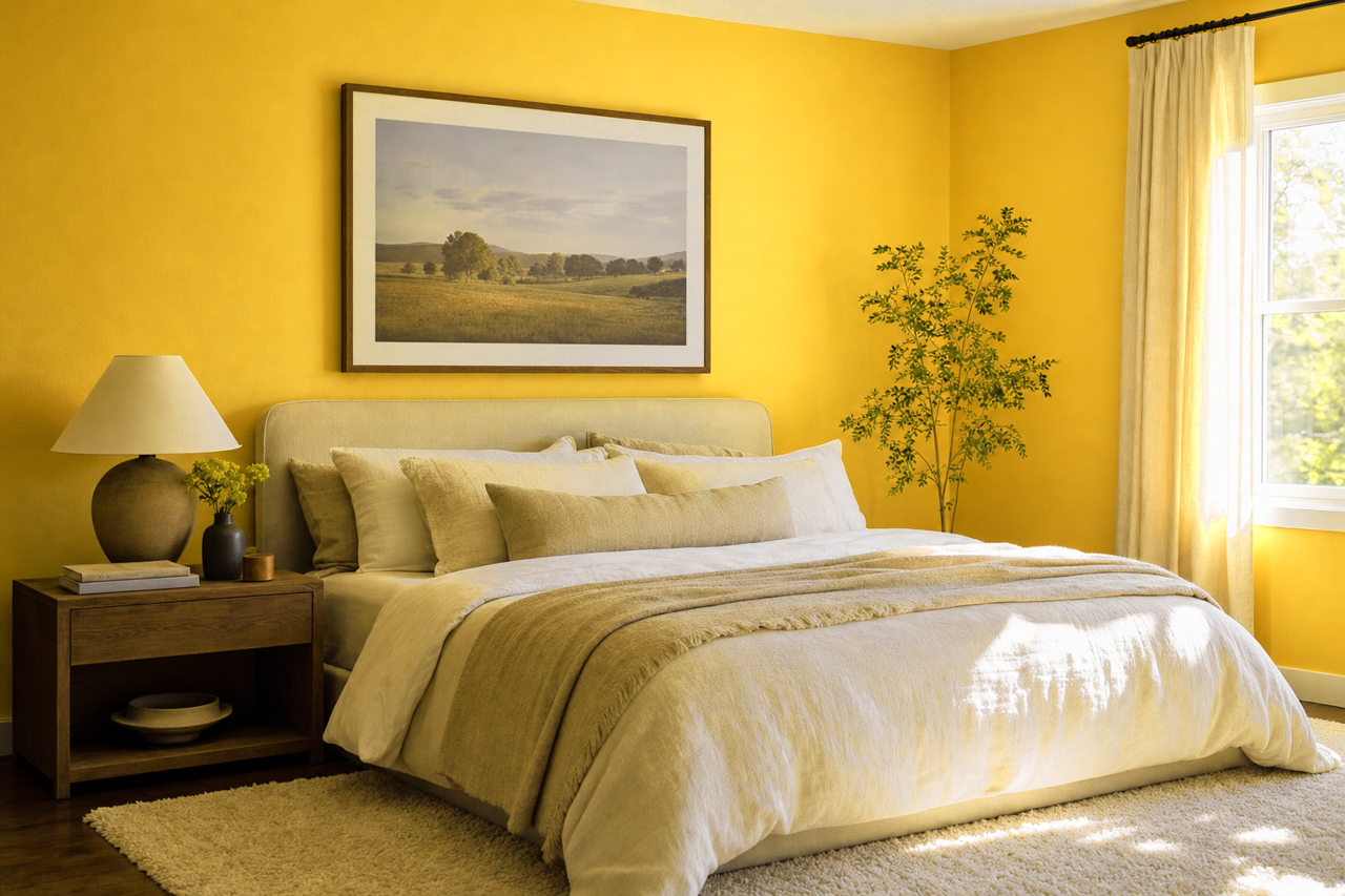 Sun by Benjamin Moore on interiors