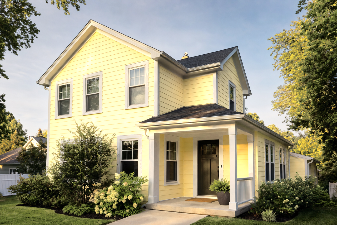 Sun City by Benjamin Moore on exterior