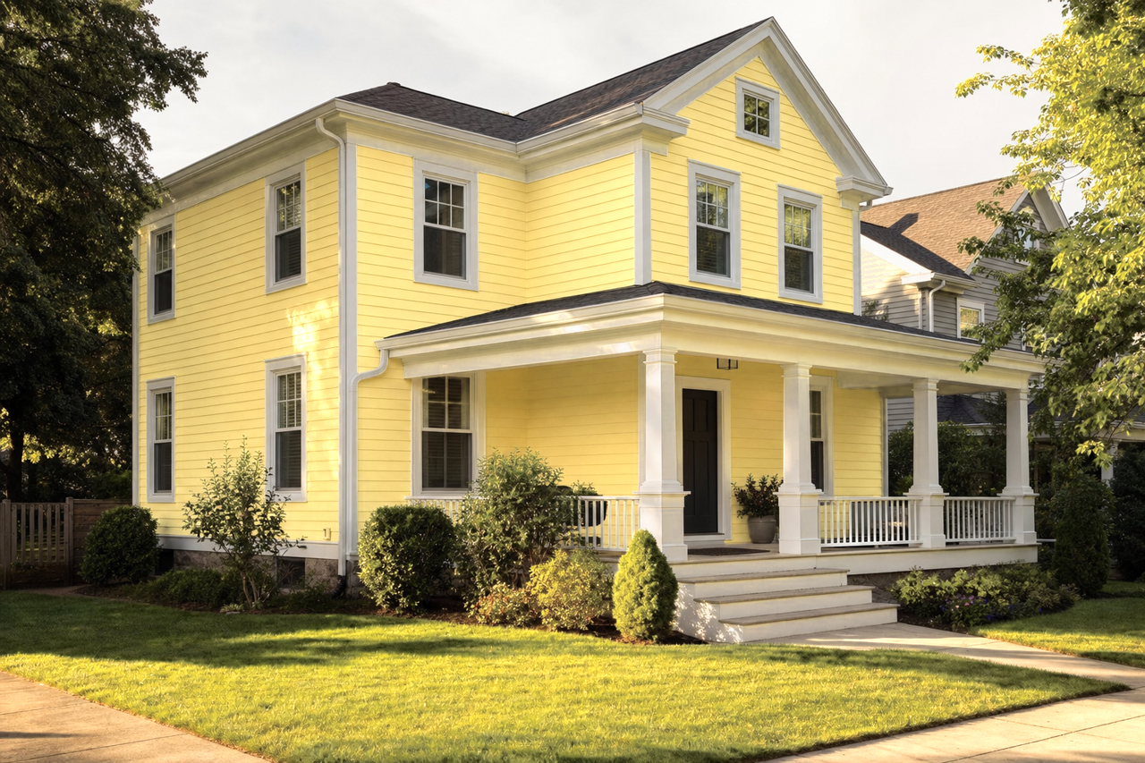 Yellow by Benjamin Moore on exterior