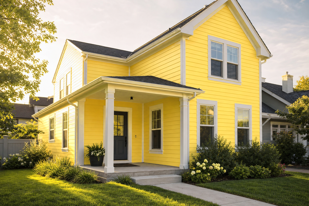 Sunny Afternoon by Benjamin Moore on exterior