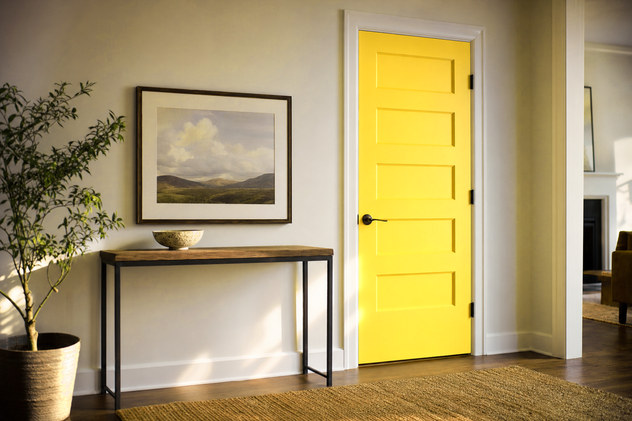Sunny Afternoon by Benjamin Moore on interior-doors