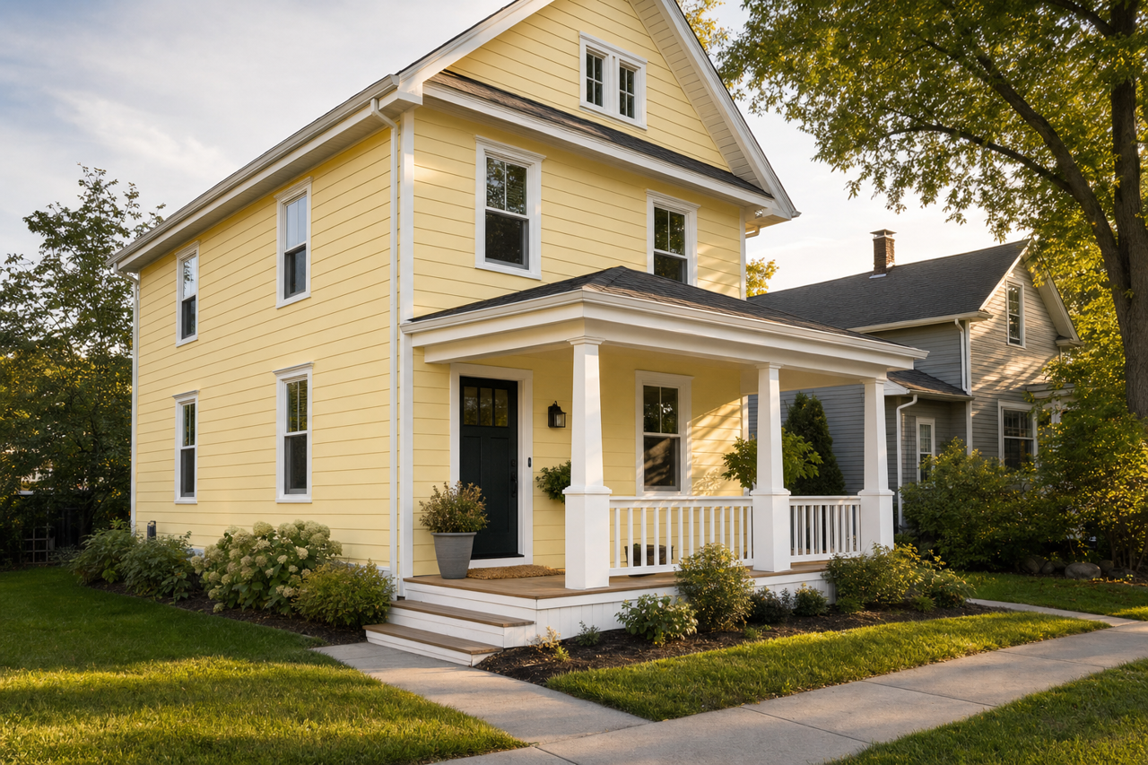 Fun by Benjamin Moore on exterior