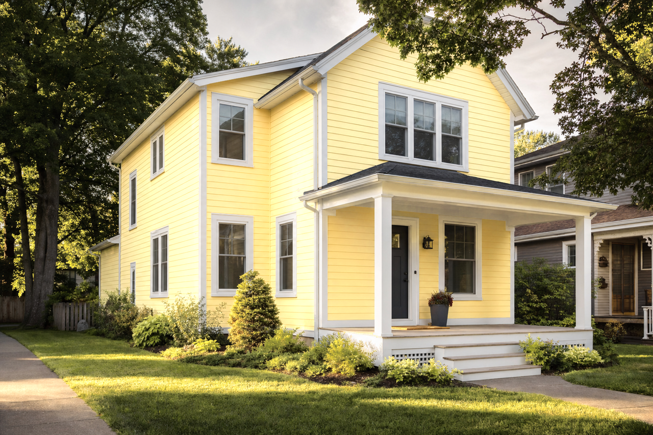 San by Benjamin Moore on exterior