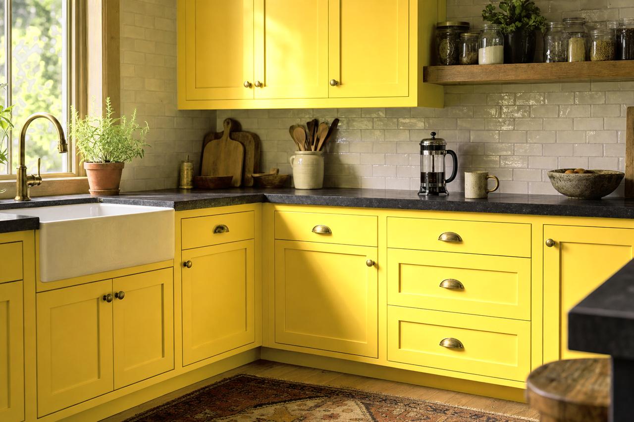 St. by Benjamin Moore on cabinets
