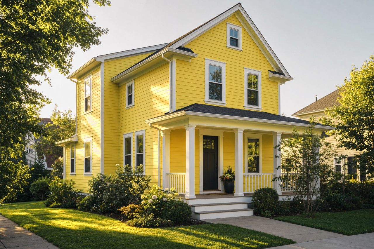 Citrus Burst by Benjamin Moore on exterior