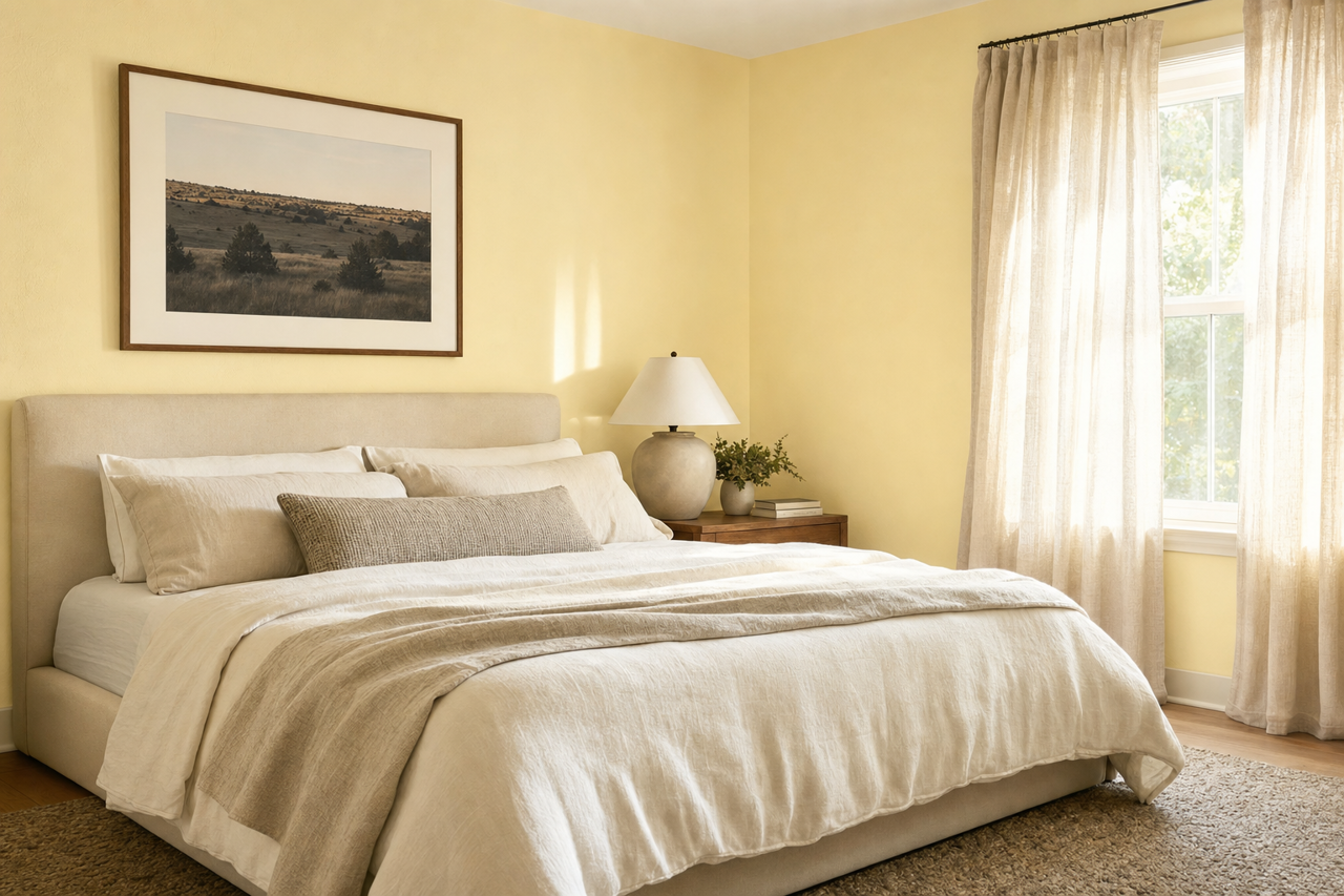 Light of the Moon by Benjamin Moore on interiors