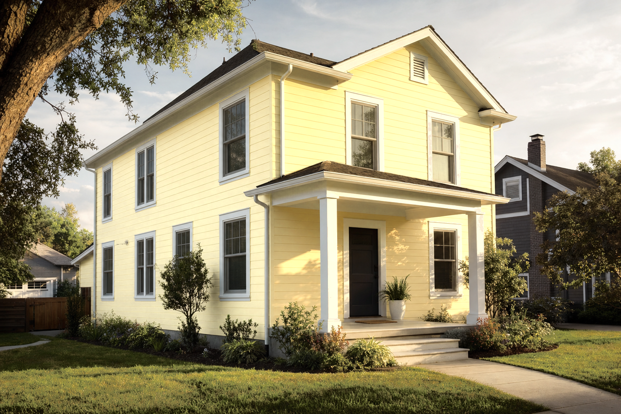 Sunny by Benjamin Moore on exterior