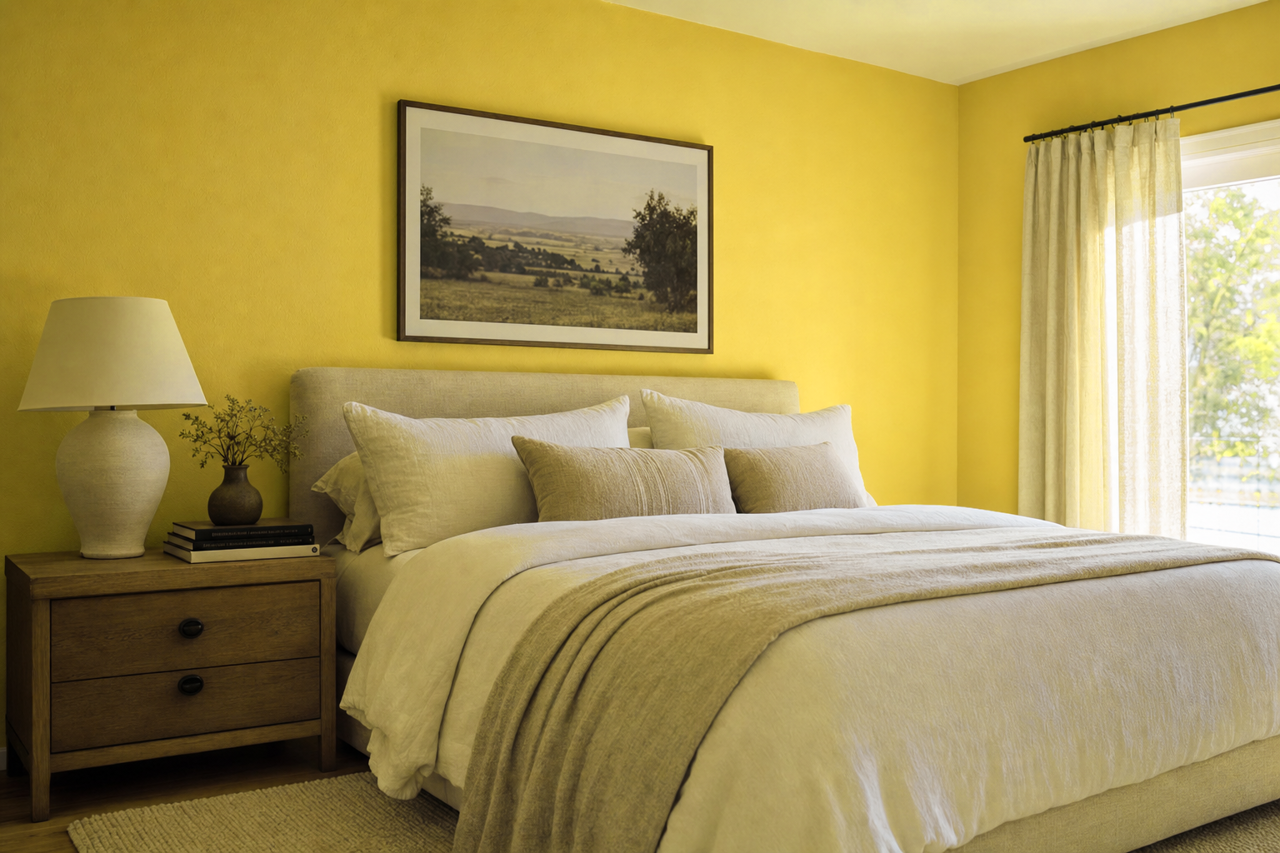 Bright by Benjamin Moore on interiors