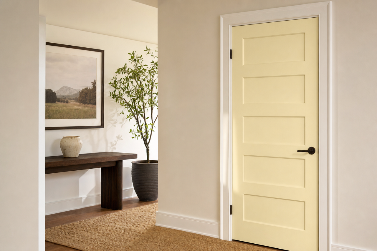 Hawthorne by Benjamin Moore on interior-doors