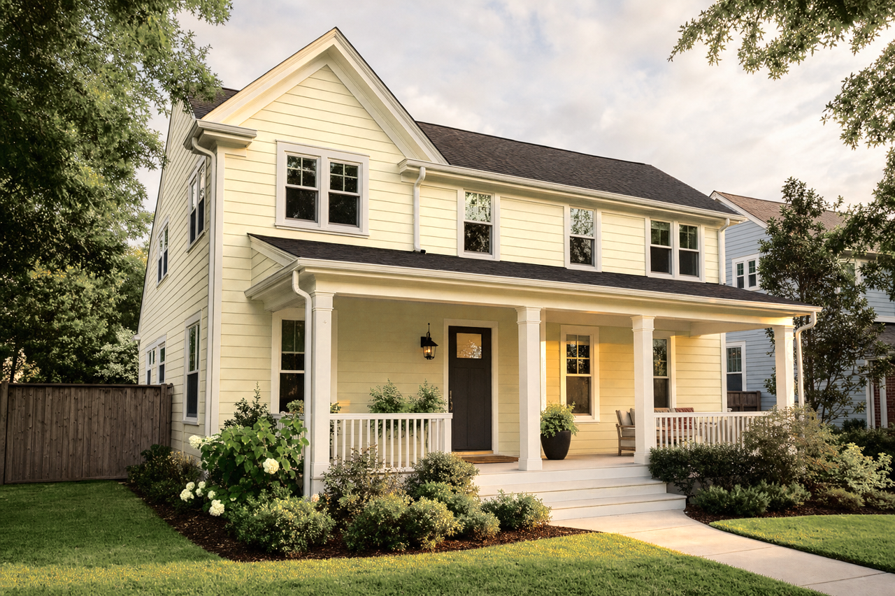 Sesame by Benjamin Moore on exterior