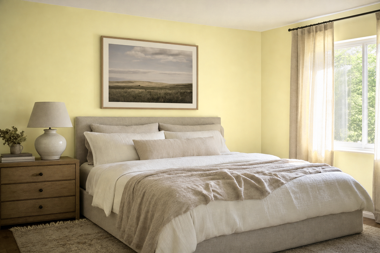Sesame by Benjamin Moore on interiors