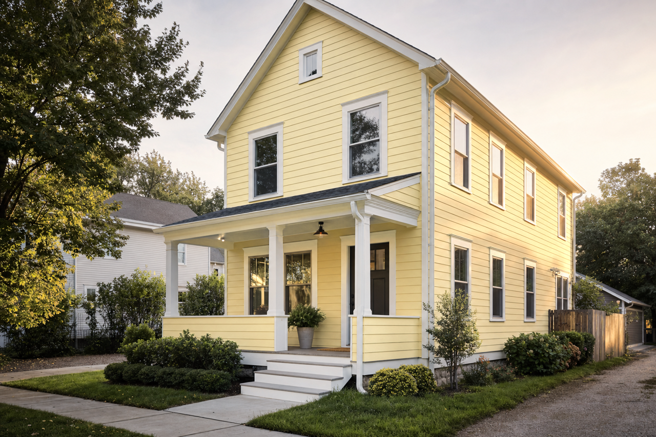 Artichoke by Benjamin Moore on exterior