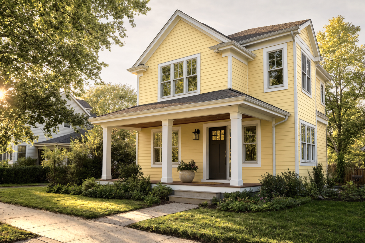 Meadow View by Benjamin Moore on exterior